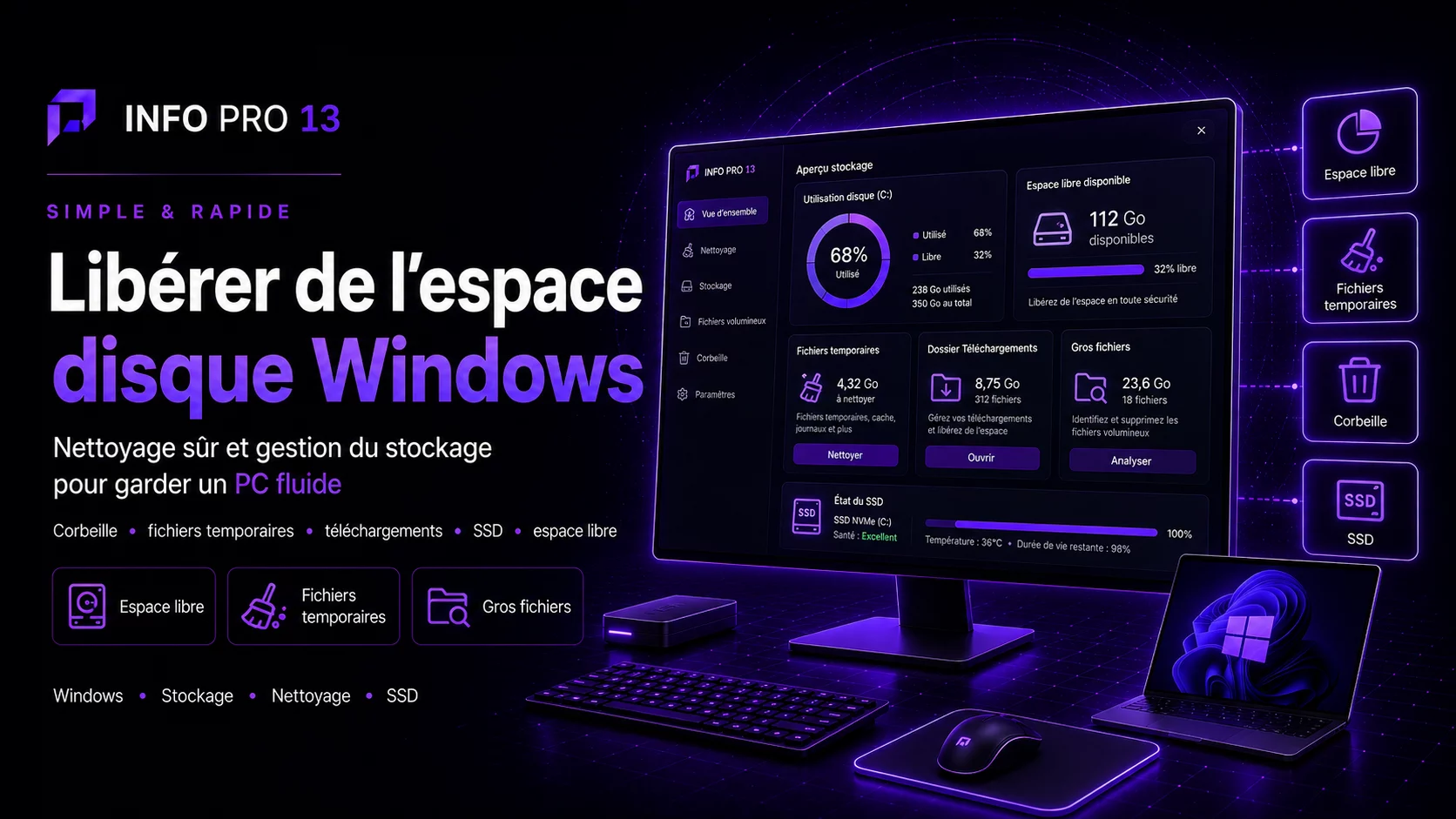 Libérer de l’espace disque sous Windows sans risque