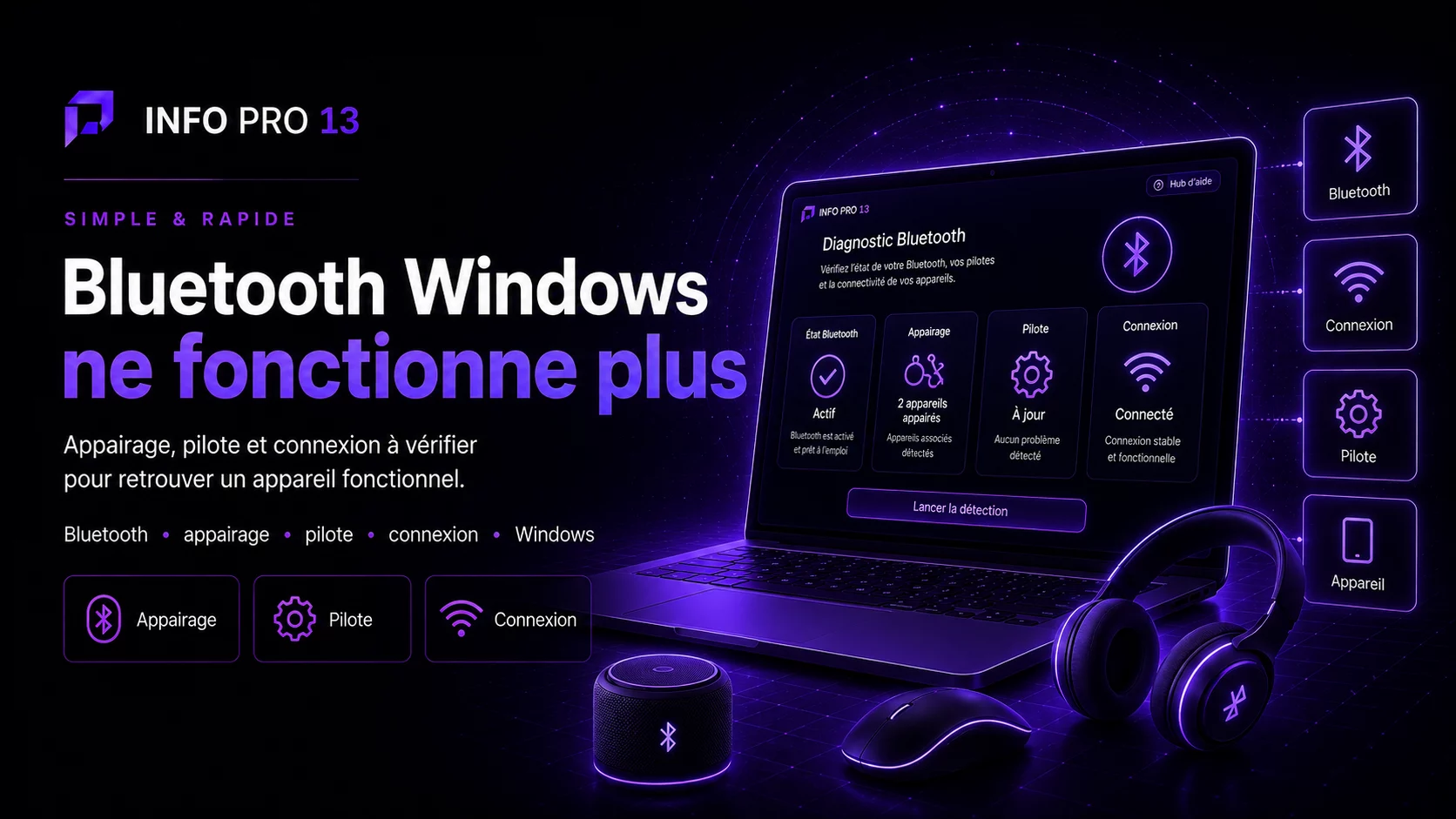 Bluetooth Windows ne fonctionne plus : solutions