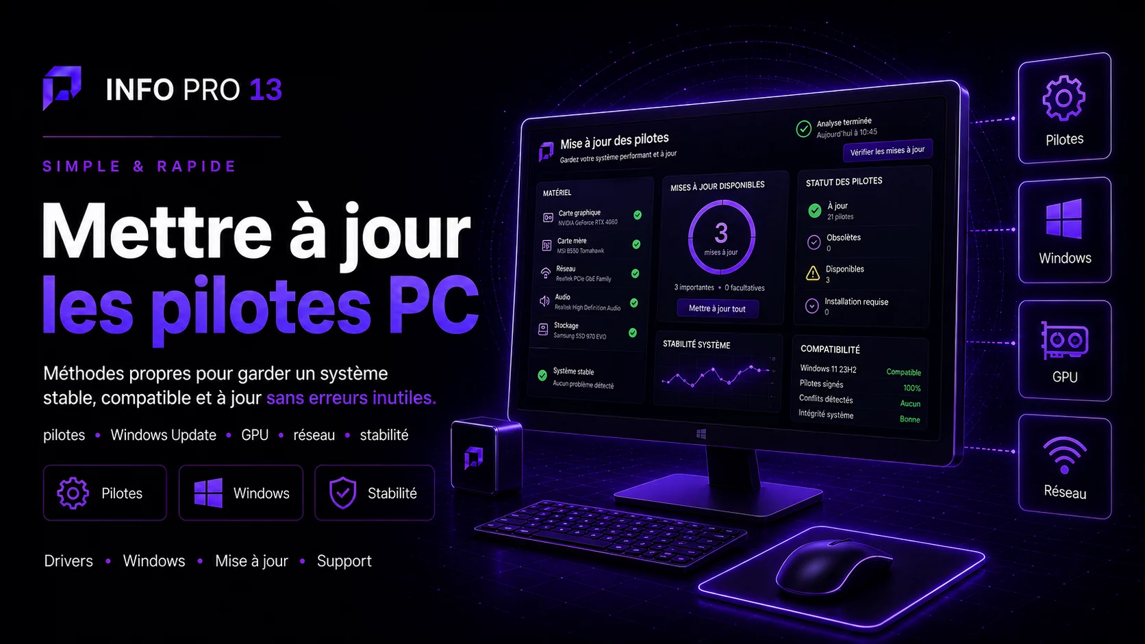 Mettre à jour les pilotes de son PC correctement
