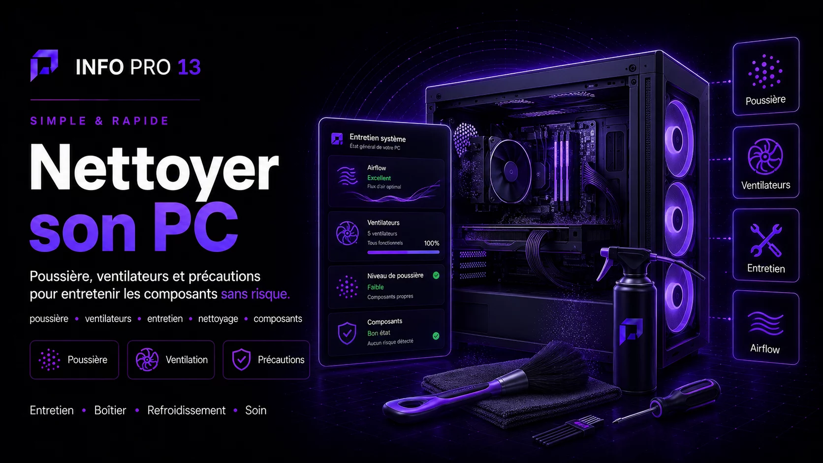 Comment nettoyer son PC sans endommager les composants ?