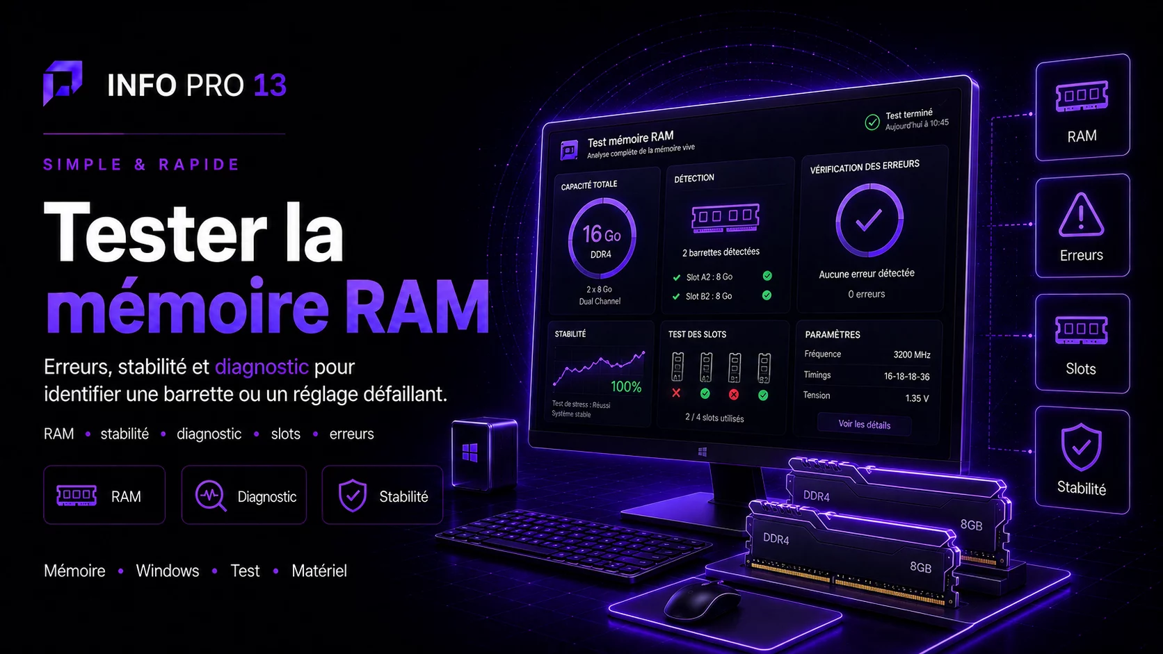 Comment tester la mémoire RAM de son PC ?