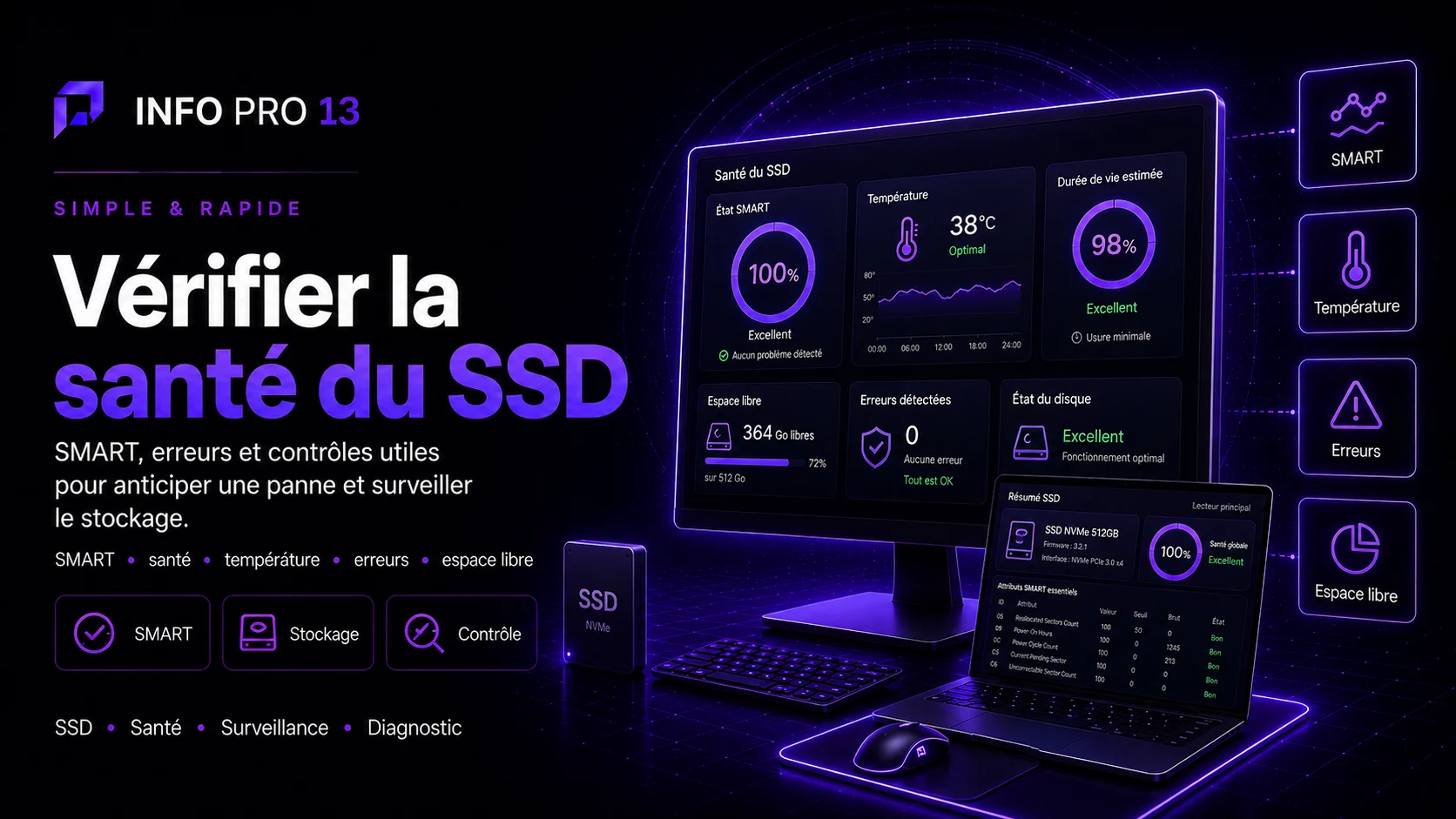 Comment vérifier la santé de son SSD ?