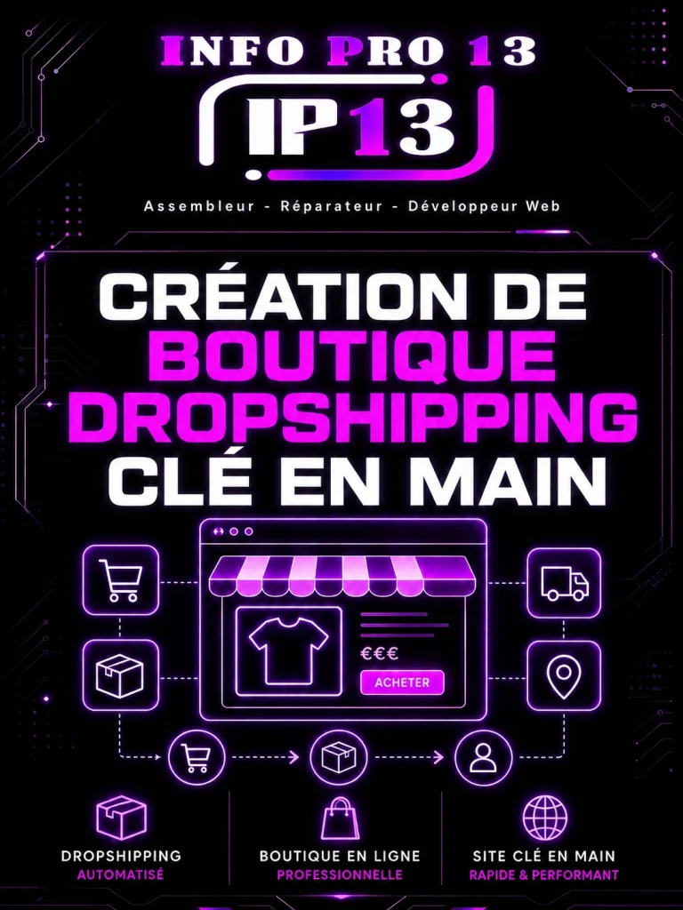 Création de boutique dropshipping clé en main