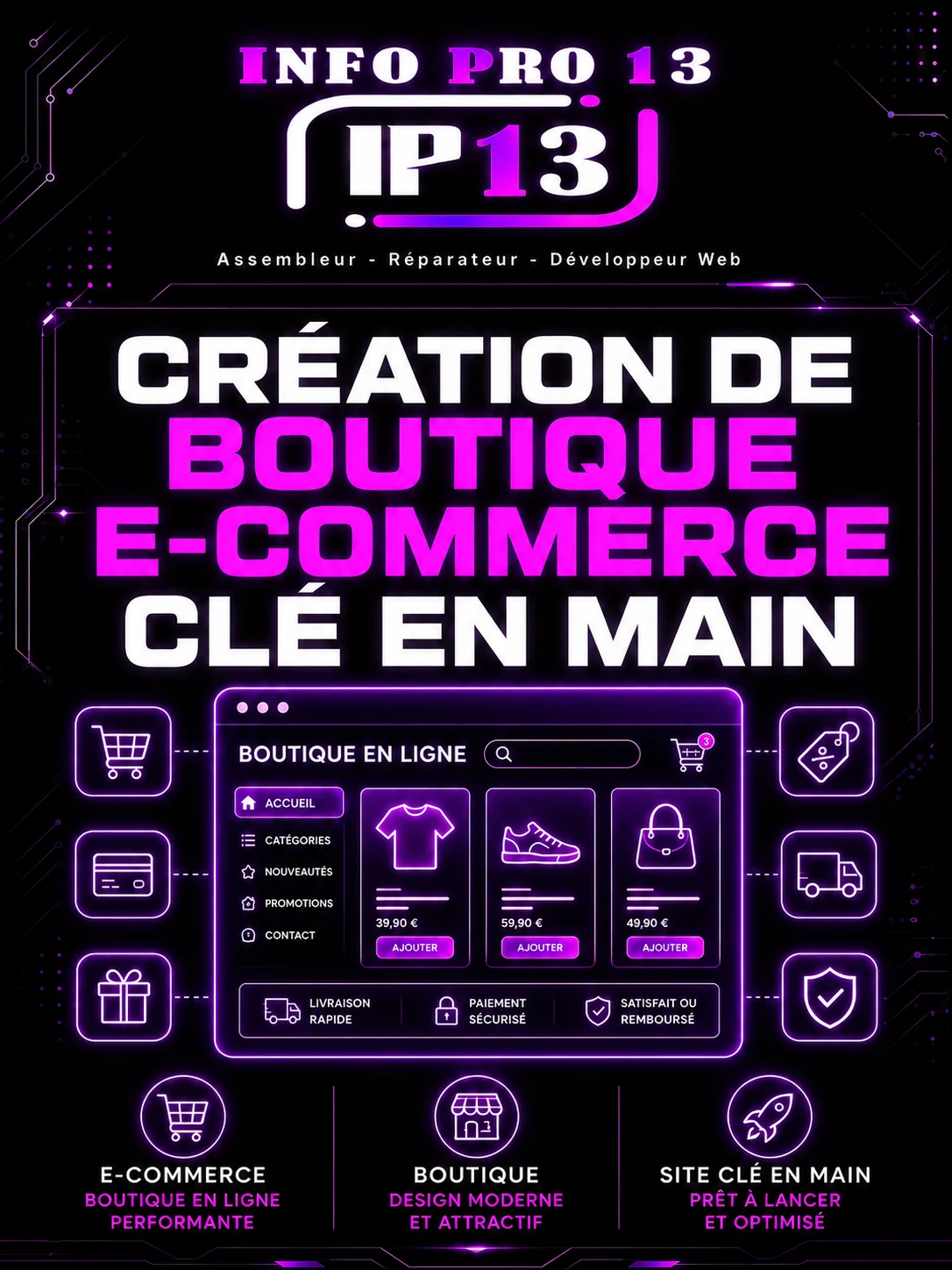 Création de boutique E-commerce clé en main