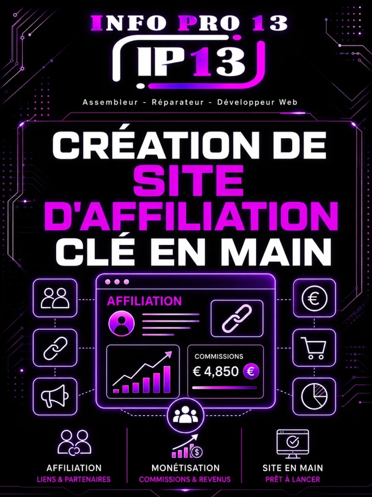 Création de site d’affiliation clé en main