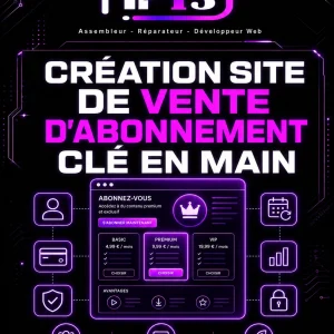 Création site de vente par abonnement