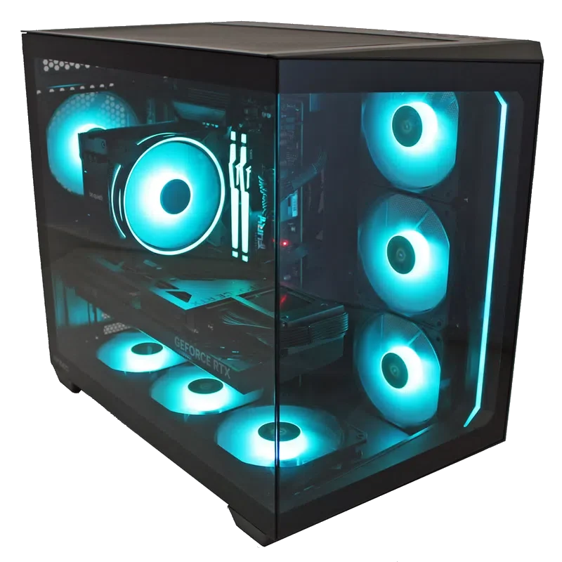 Crystal Storm – PC Gamer RTX 5070 Aquarium