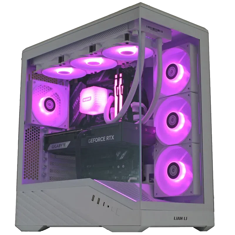 Aqua Titan White – PC Gamer RTX 5080 Aquarium Blanc