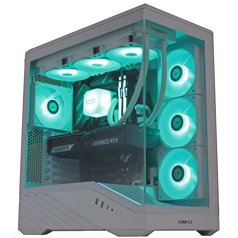 Aqua Titan White – PC Gamer RTX 5080 Aquarium Blanc