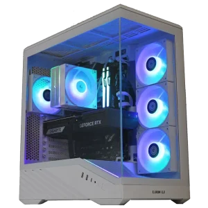 Aqua Fury White – PC Gamer RTX 5070 Aquarium Blanc