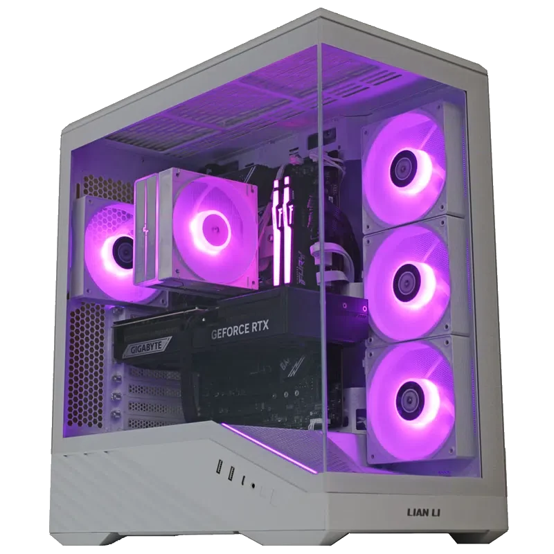 Cyber Fury White – PC Gamer RTX 5070 RGB Blanc