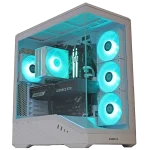 Aqua Fury White – PC Gamer RTX 5070 Aquarium Blanc