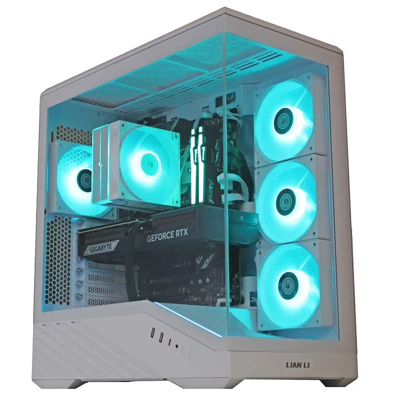 Cyber Fury White – PC Gamer RTX 5070 RGB Blanc