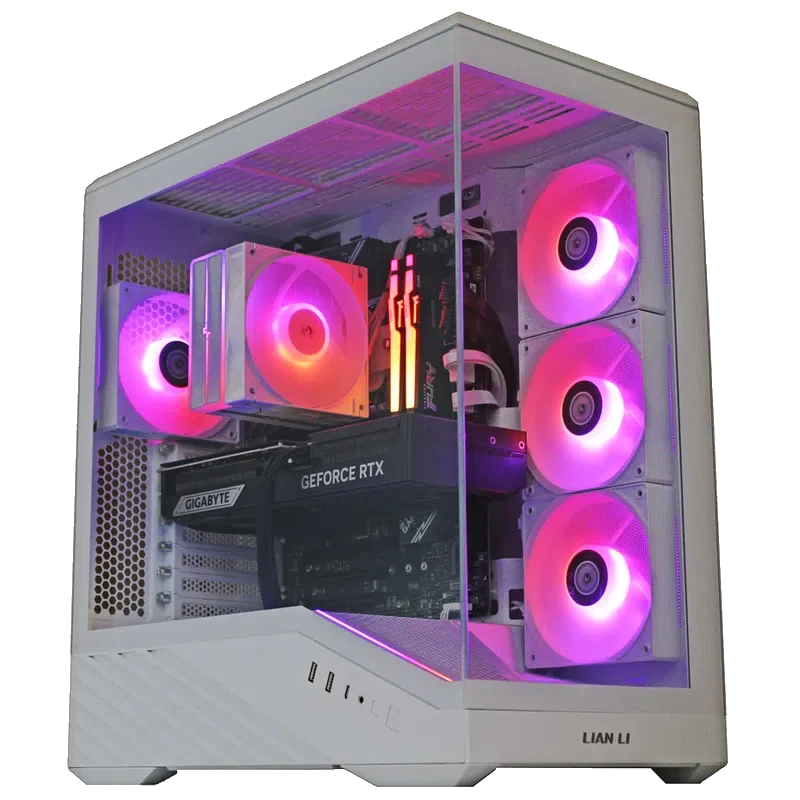 Cyber Fury White – PC Gamer RTX 5070 RGB Blanc